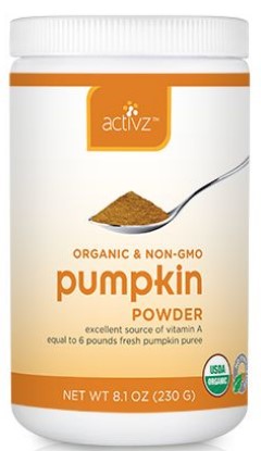Activz Organic Pumpkin, 230g, 5g serving, 46 servings        