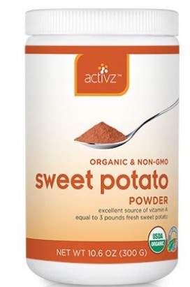 Activz Organic Sweet Potato, 300g, 25g serving, 12 servings     
