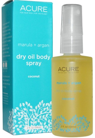 Acure Dry Oil,Bdy Spry,Coconut  2 oz
