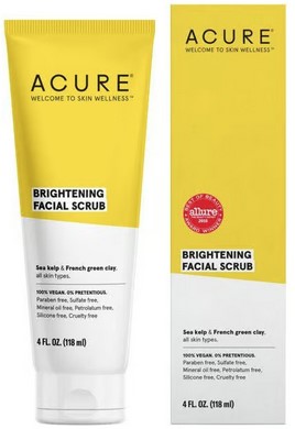 Acure Brightening Facial Scrub 4oz