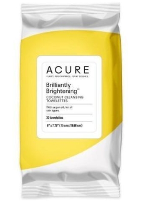 Acure Towlettes,Argan+Ccnut Oil 1/ 30 CT
