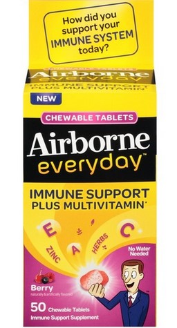 Airborne - Everyday Chewable Berry 50 tabs-OUT OF STOCK