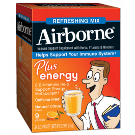 Airborne - Plus Energy, Citrus 9 PKT-OUT OF STOCK