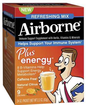 Airborne - Plus Energy Packet Citrus 9 ct-OUT OF STOCK