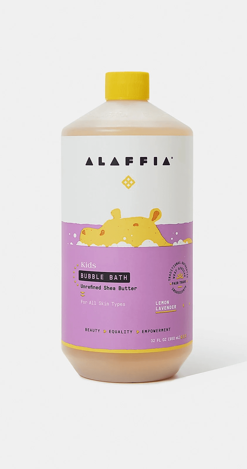 Alaffia Bath Bubble Shea Lemon Lavender 32 Fl Oz