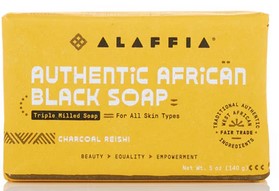 Alaffia Soap Authentic African Black Charcoal Reishi 5 Oz