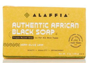 Alaffia Soap Authentic African Black Hemp Olive Leaf 5 oz