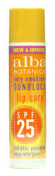 Alba Botanica Lip Balm SPF25 .15oz*BEST BY 02/2025*