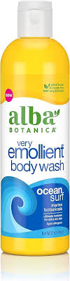 Alba Botanica Very Emollient Bath & Shower Gel Ocean Surf 12 Ounce