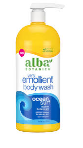 Alba Botanica Very Emollient Bath & Shower Gel Ocean Surf 32 Ounce