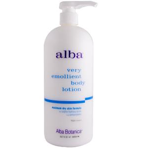Alba Botanica Very Emollient Body Lotion Maximum Dry Skin w/AHA 32 oz