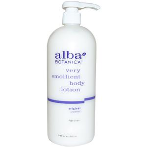 Alba Botanica Very Emollient Body Lotion Unscented 32 oz