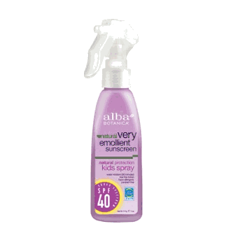 Alba Botanica Very Emollient Sunscreen Kids Spray SPF40 4 oz-OUT OF STOCK