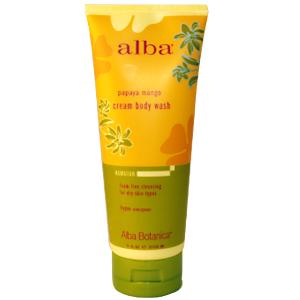 Alba Botanical Hawaiian Papaya Mango Cream Body Wash  7 oz