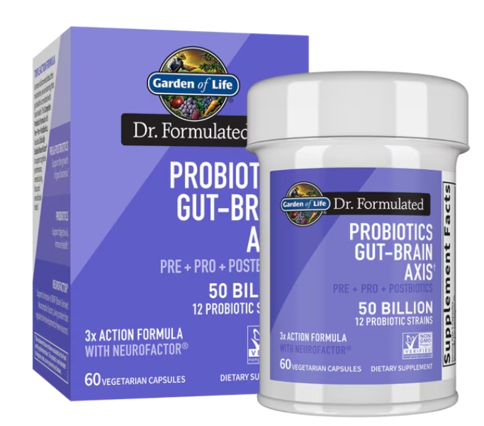 Garden of Life - Dr. Formulated Probiotics Gut - Brain Axis 50 Billion 60ct 