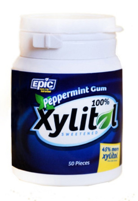 Epic Dental - Gum, Peppermint ,Xylitol Swtnd 50 CT