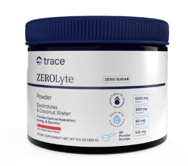 Trace Minerals Zerolyte Canister 11.5/oz Salty Citrus 45 Servings