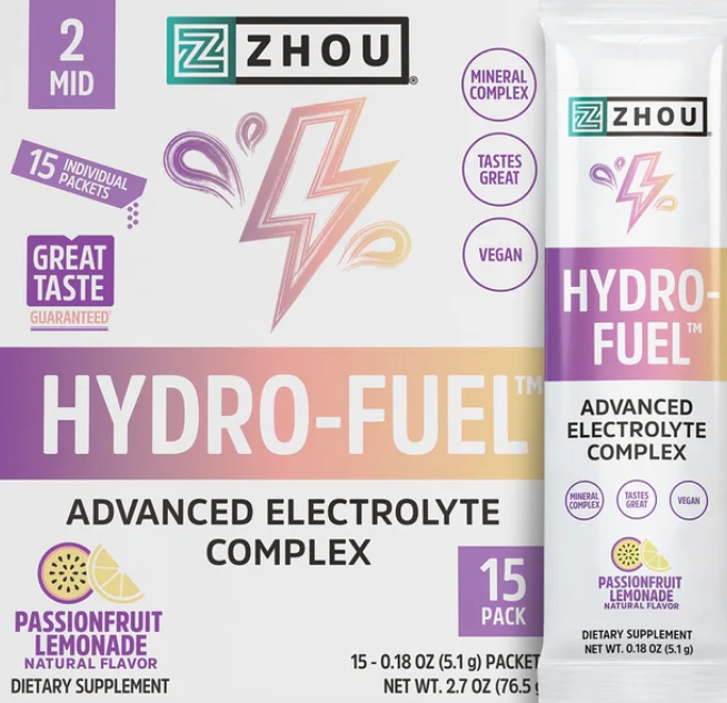 Zhou Hydro - Fuel Electrolytes 15 pk Passionfruit Lemonade Flavor