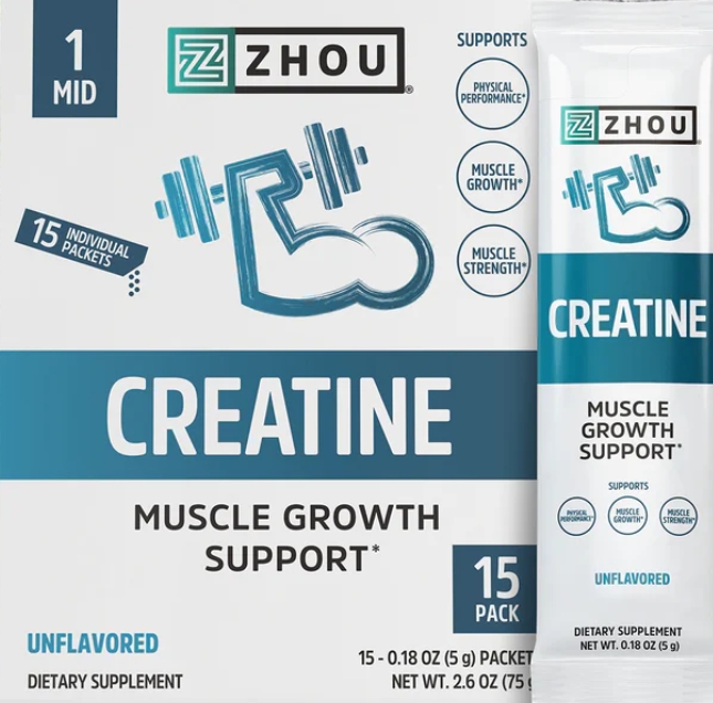 Zhou Creatine 15 pk Unflavored 