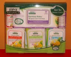 Aleva Naturals Bamboo Baby Wipes Gift Set 1 set