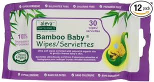 Aleva Naturals Bamboo Baby Wipes Travel Size 30 ct