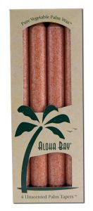 Aloha Bay 9" Taper Burnt Orange 4 Count
