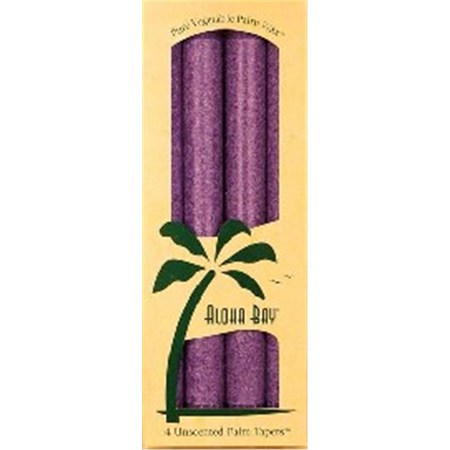 Aloha Bay 9" Taper Violet 4 Count