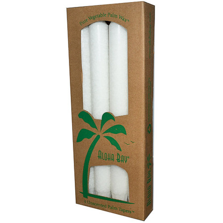 Aloha Bay 9" Taper White 4 Count
