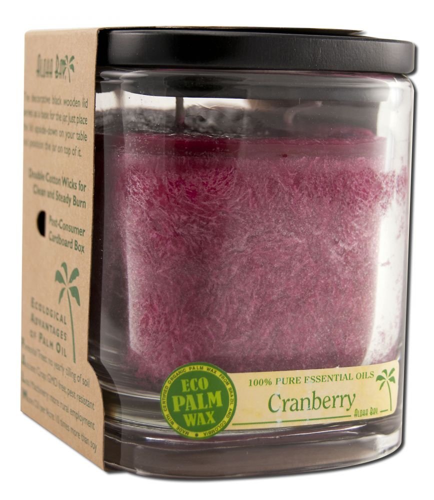 Aloha Bay Aloha Jar Cranberry Burgundy 8 oz