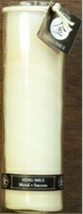 Aloha Bay Feng Shui Jar Metal Ivory 16 oz