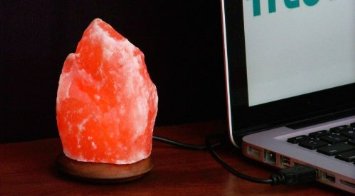 Aloha Bay Salt Lamp 4" USB Pink