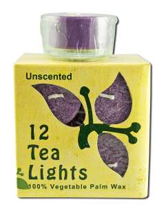 Aloha Bay Tea Light Unscented Eco-O Violet 12 Count
