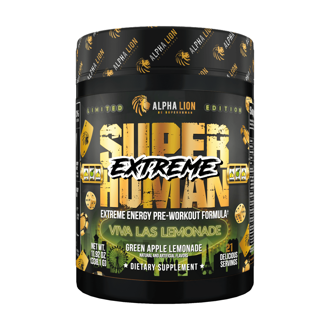 Alpha Lion Superhuman Extreme Viva Las Lemonade 21 Servings 