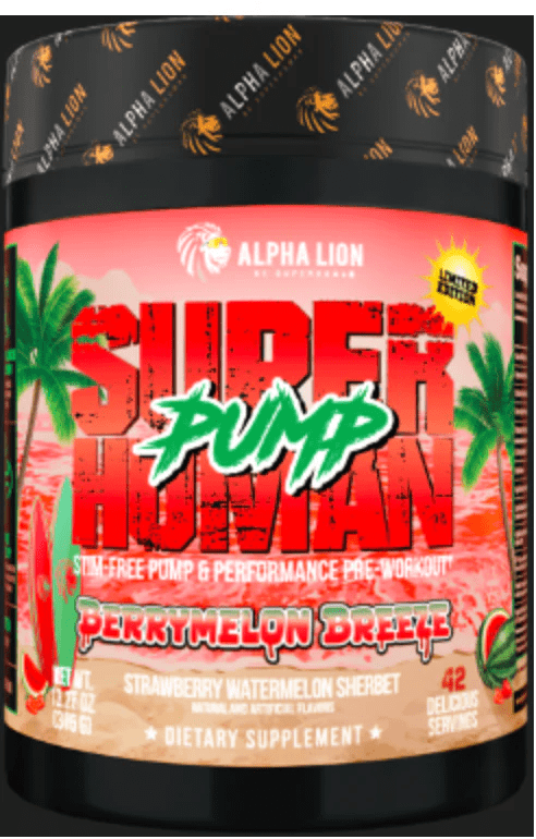 Alpha Lion Superhuman Pump Berry Melon Breeze 42 Servings