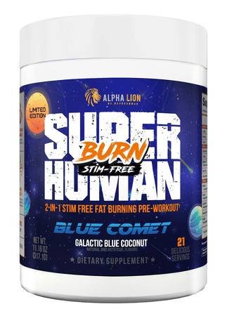 Alpha Lion Superhuman Burn Non-Stim Blue Comet 50 Servings