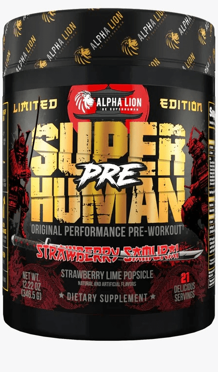 Alpha Lion Superhuman Pre Strawberry Samurai 42 Servings