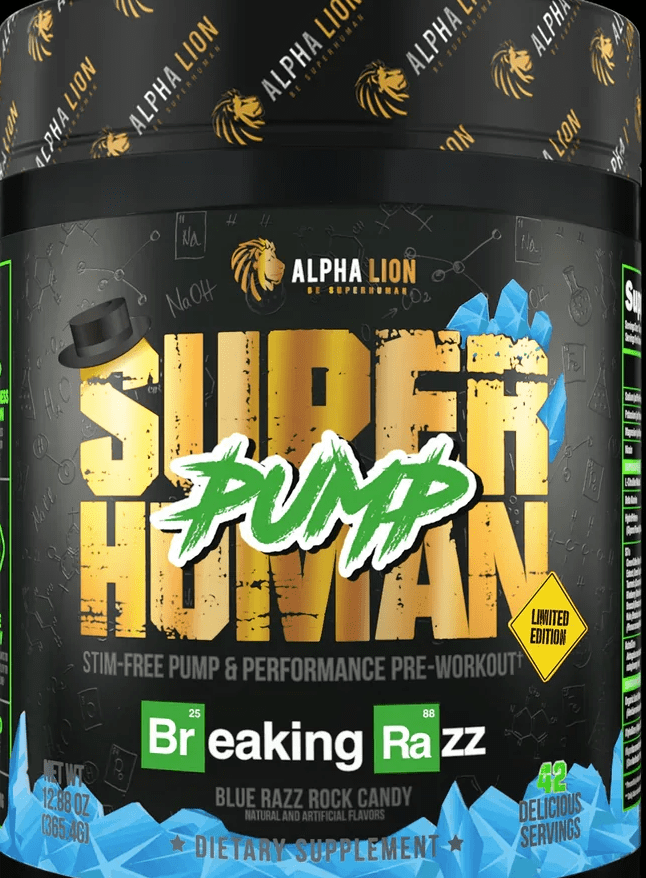 Alpha Lion Superhuman Pump Breaking Razz 42 Servings 