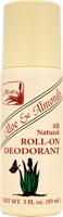 Alvera - Deod Roll-On Aloe Almond 3/oz-OUT OF STOCK