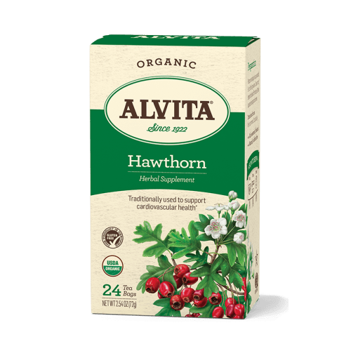 Alvita Teas - Hawthorn Berry Tea Organic 24 bag      TEMPORARILY UNAVAILABLE