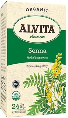 Alvita Teas - Senna Leaf Tea Organic*NEW PKG* 15 bag      TEMPORARILY UNAVAILABLE