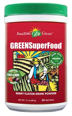 Amazing Grass - Berry Green SuperFood Powder - 60 Servings 17 oz