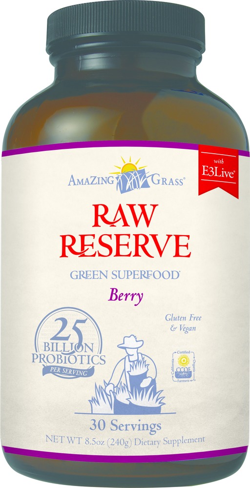 Amazing Grass - Berry Raw Reserve Green SuperFood - 30 Servings