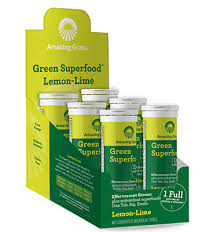 Amazing Grass - Green Superfood Effervescent Tablets Lemon/Lime Flavor 1/10ct tube      TEMPORARILY UNAVAILABLE