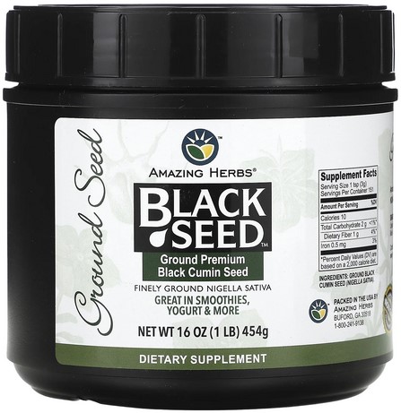 Amazing Herbs Black Seed,Ground 16 ounces