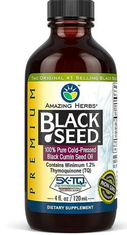 Amazing Herbs Black Seed Oil 4 fz-TEMP OUT OF STOCK