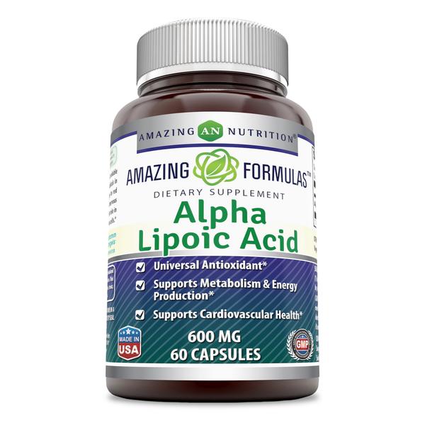 Amazing Nutrition Amazing Formulas Alpha Lipoic Acid 600 mg 60 capsule