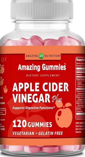 Amazing Nutrition Amazing Formulas Apple Cider Vinegar Plus Gummies 120 gummy