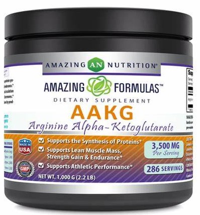 Amazing Nutrition Amazing Formulas Arginine AlphaKetoglutarate AAKG 2.2 lb