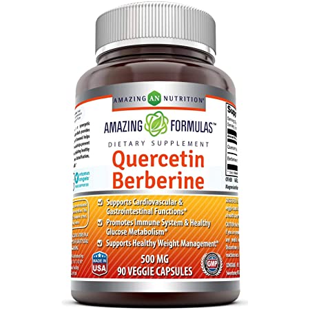 Amazing Nutrition Amazing Formulas Berberine 250 mg & Quercetin 250 mg 90 capvegi