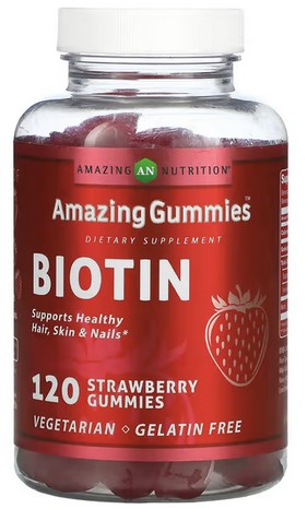 Amazing Nutrition Amazing Formulas Biotin Gummies Strawberry 120 gummy